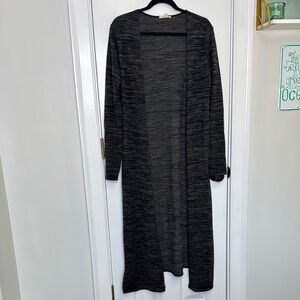 Rolla Coster Black And Grey Long Duster with Slits